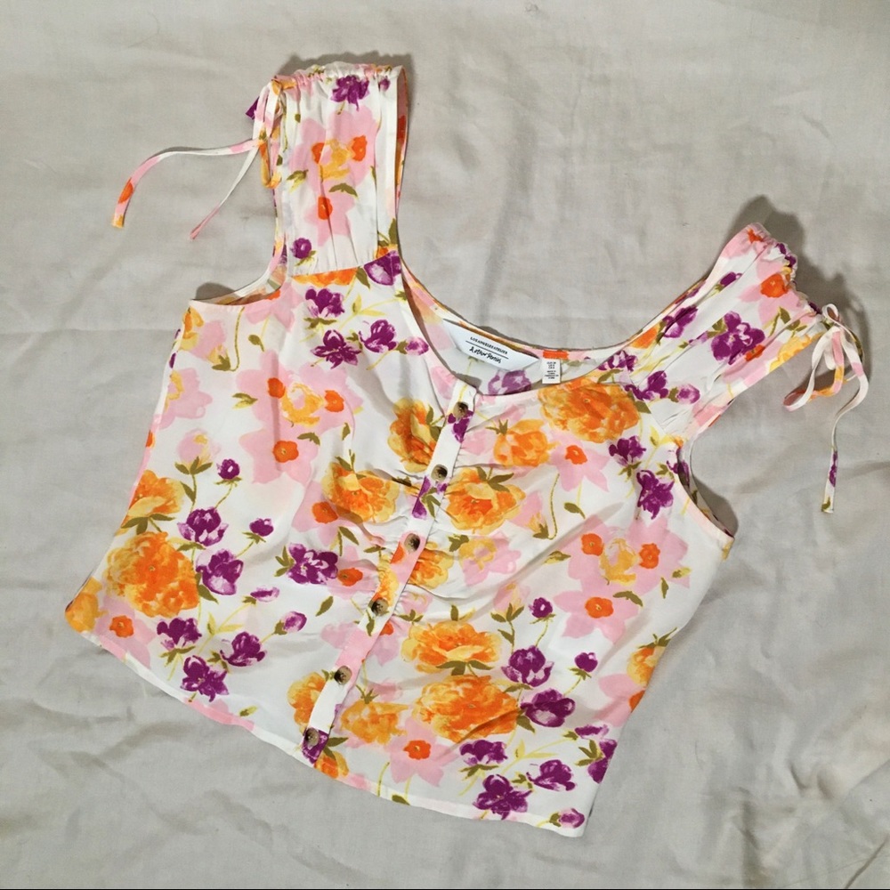 Printed Cropped Blouse